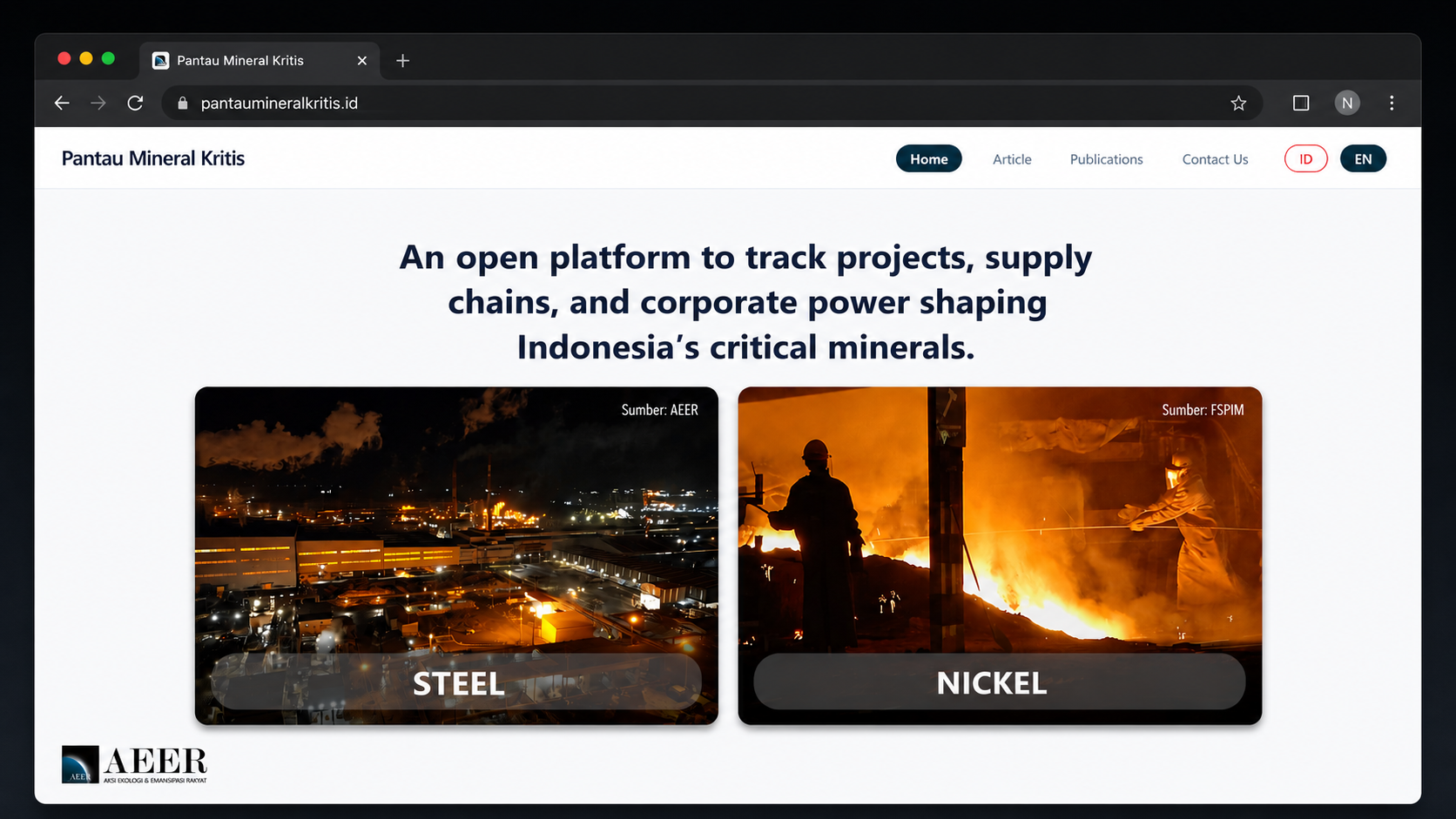 An open platform to track projects, supply chains, and corporate power shaping Indonesia’s critical minerals.